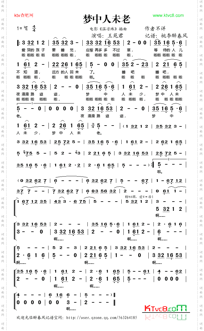 梦中人未老_电影《温凉珠》插曲