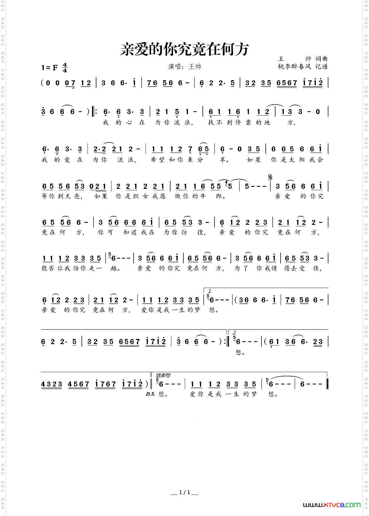 亲爱的你究竟在何方