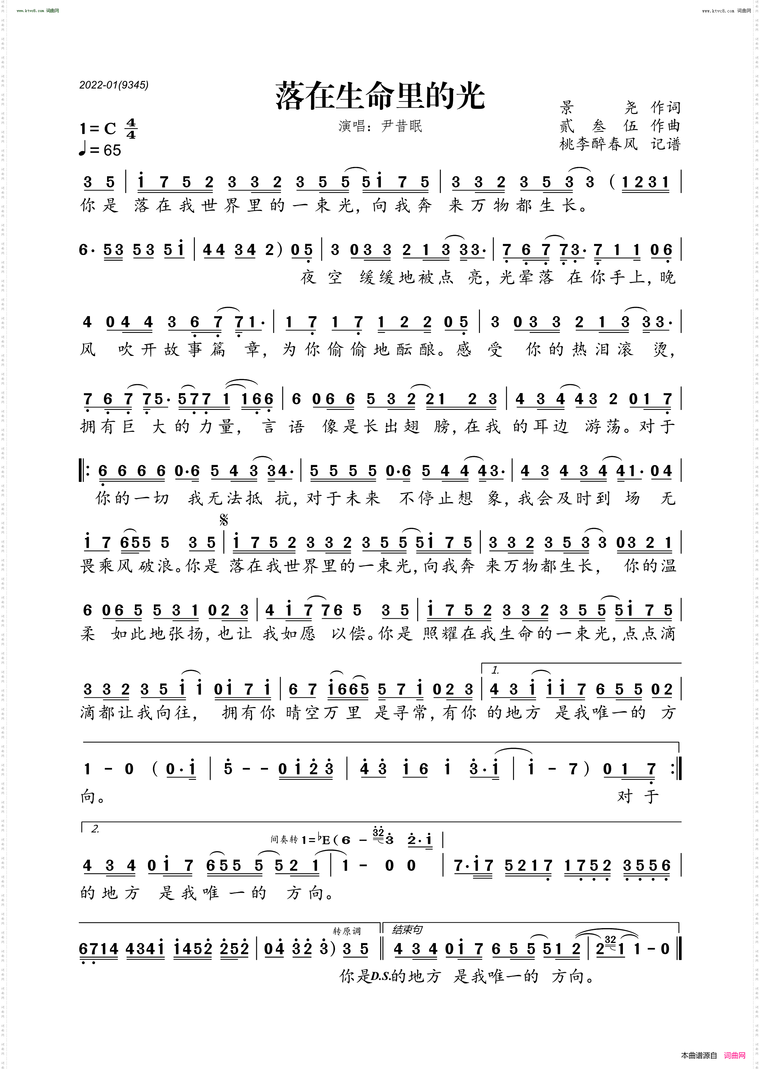 落在生命里的光