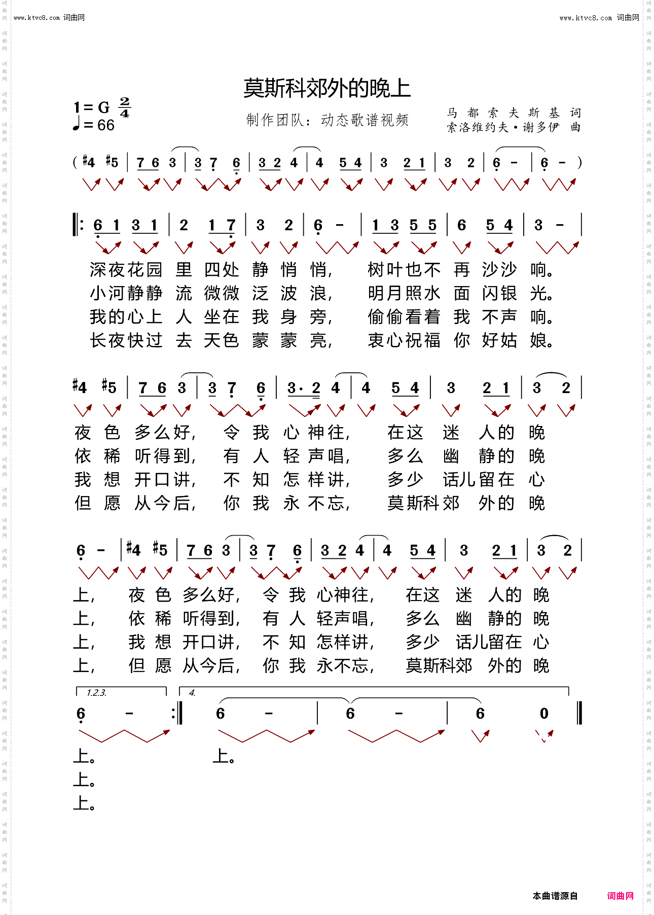 莫斯科郊外的晚上
