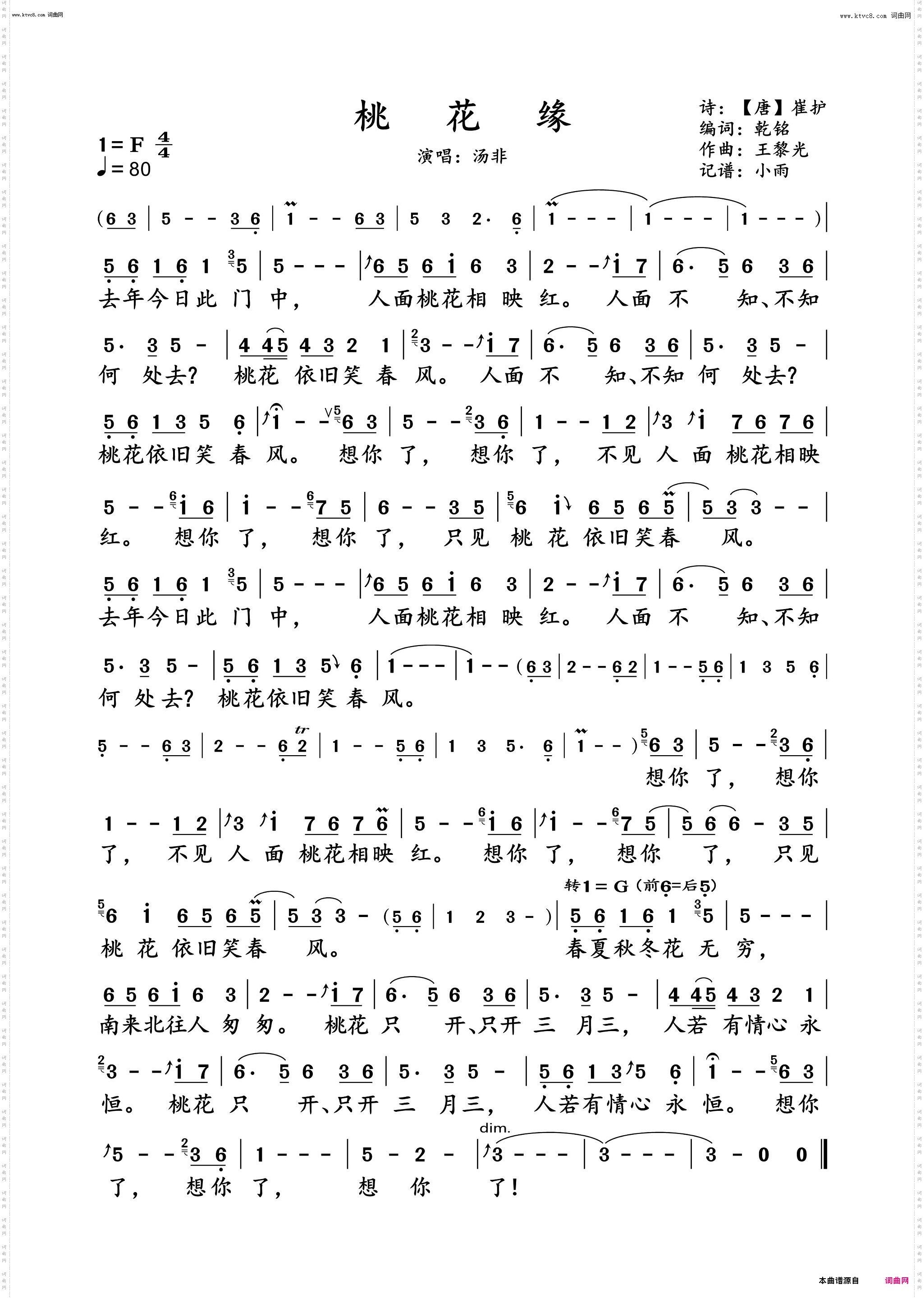 桃花缘_汤非2022 动态谱