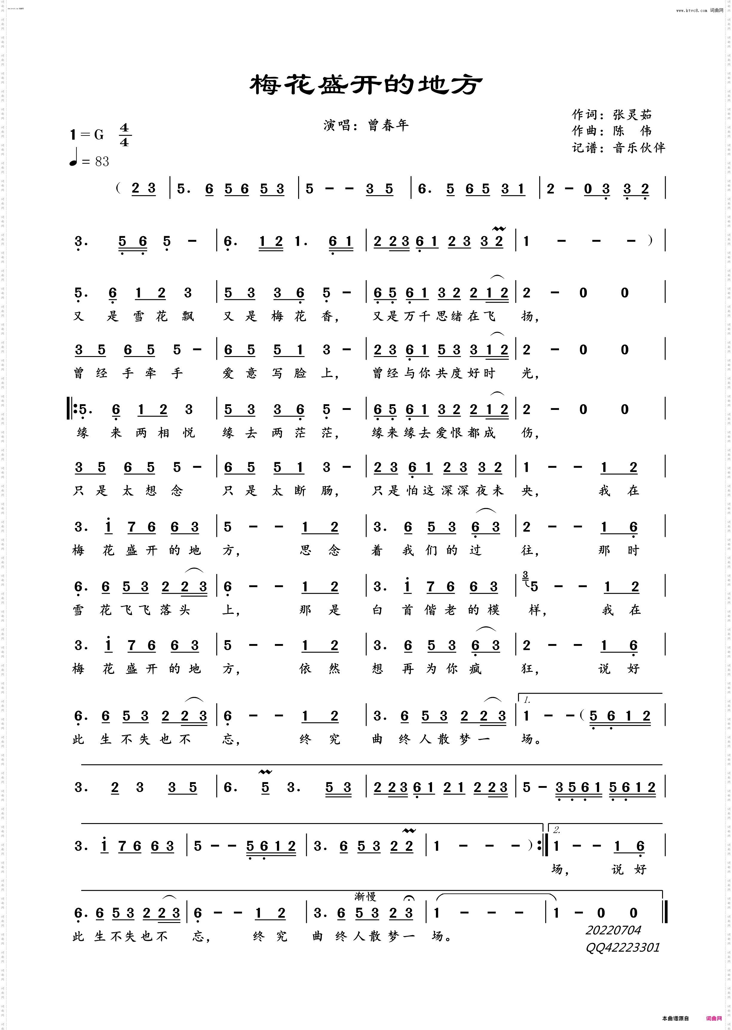 梅花盛开的地方