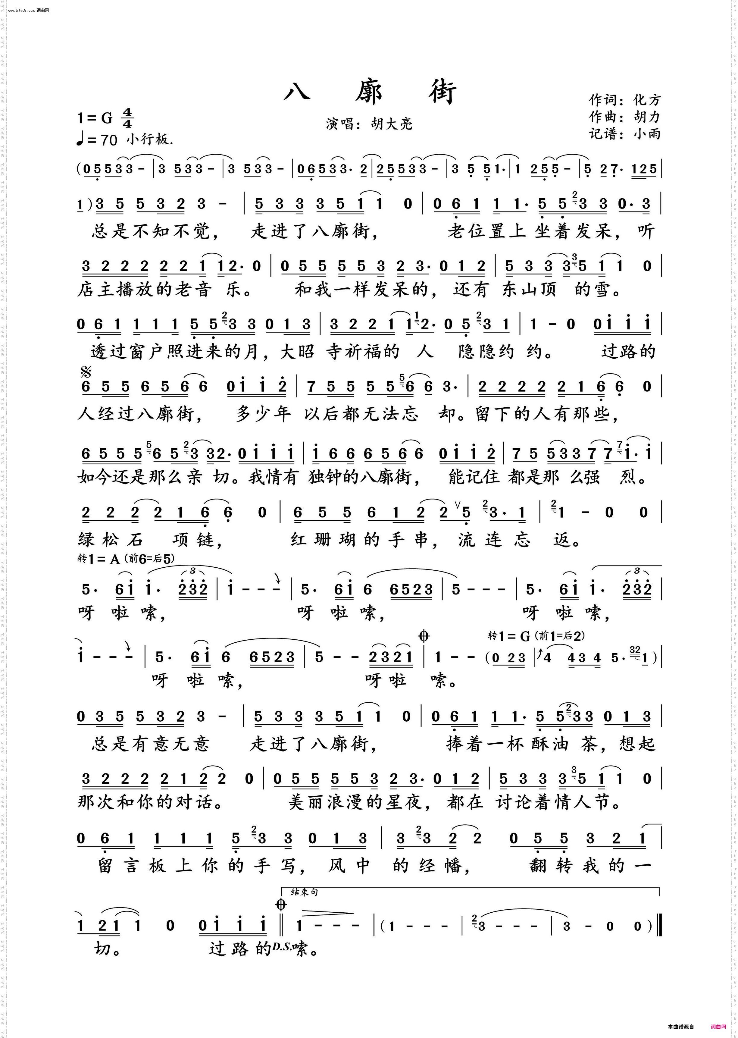 八廓街_胡大亮 动态谱