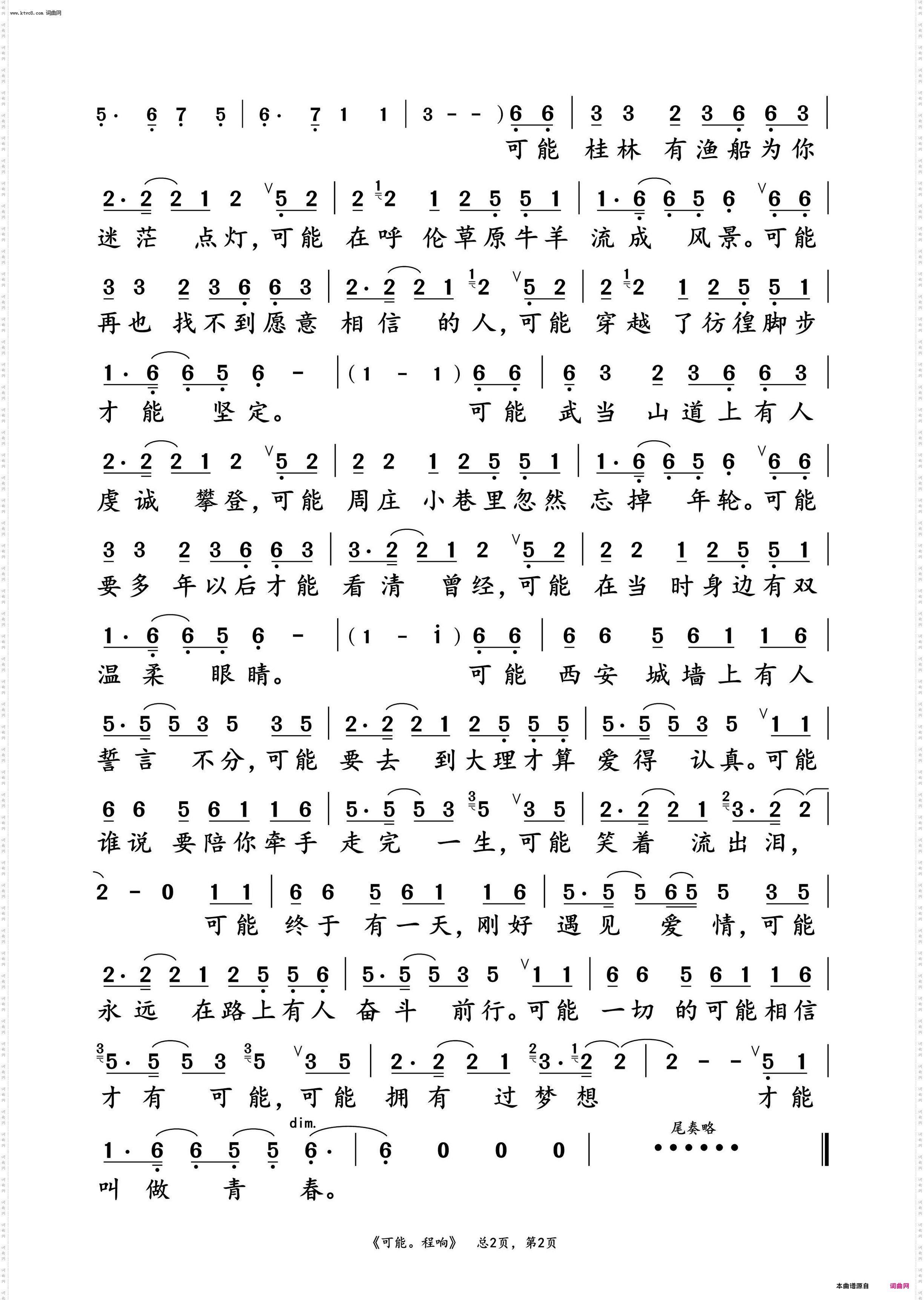 可能_程响 动态谱