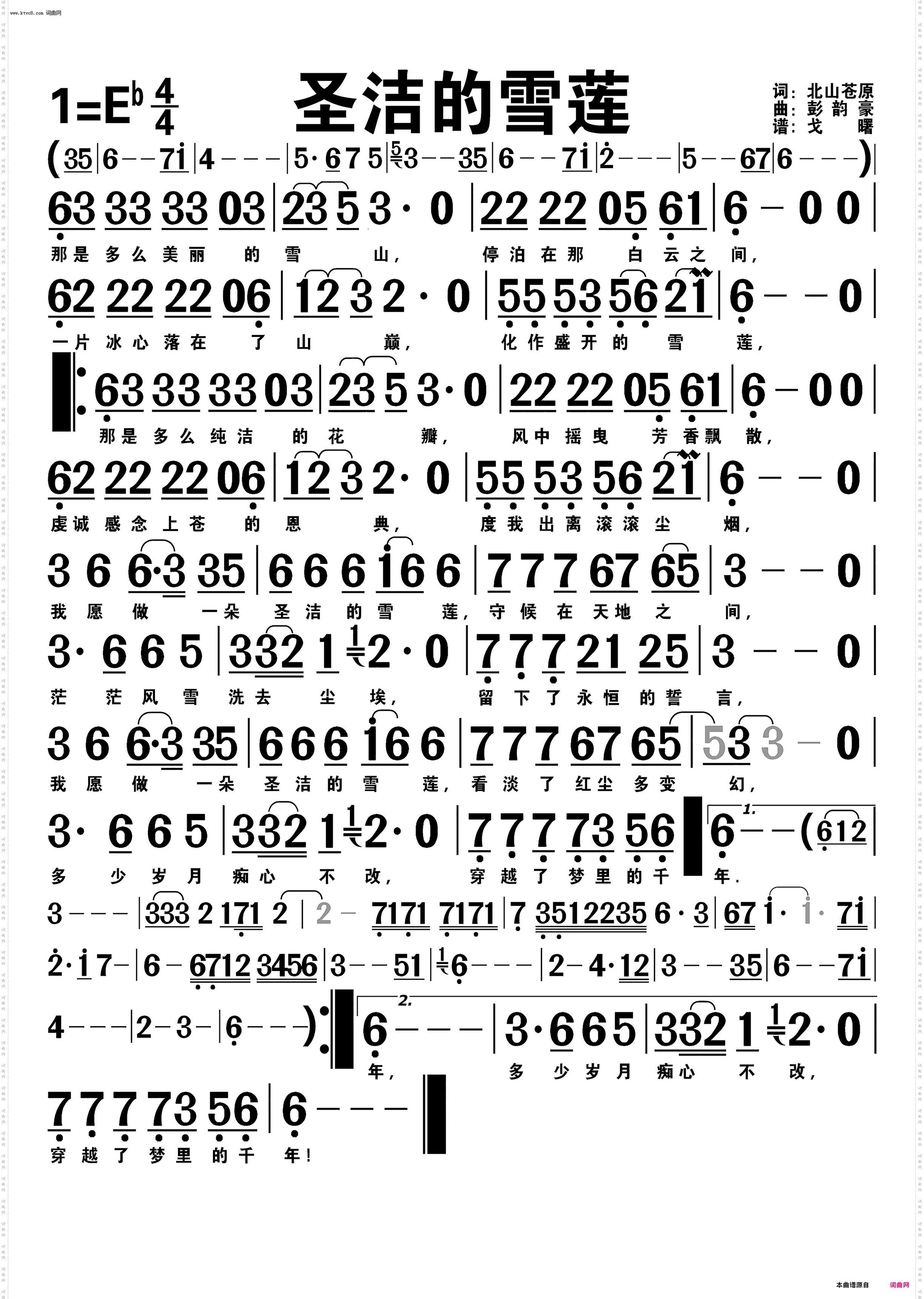 圣洁的雪莲_编号-430