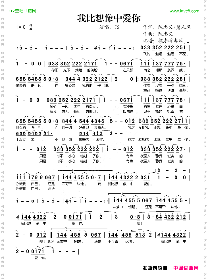 我比想象中爱你