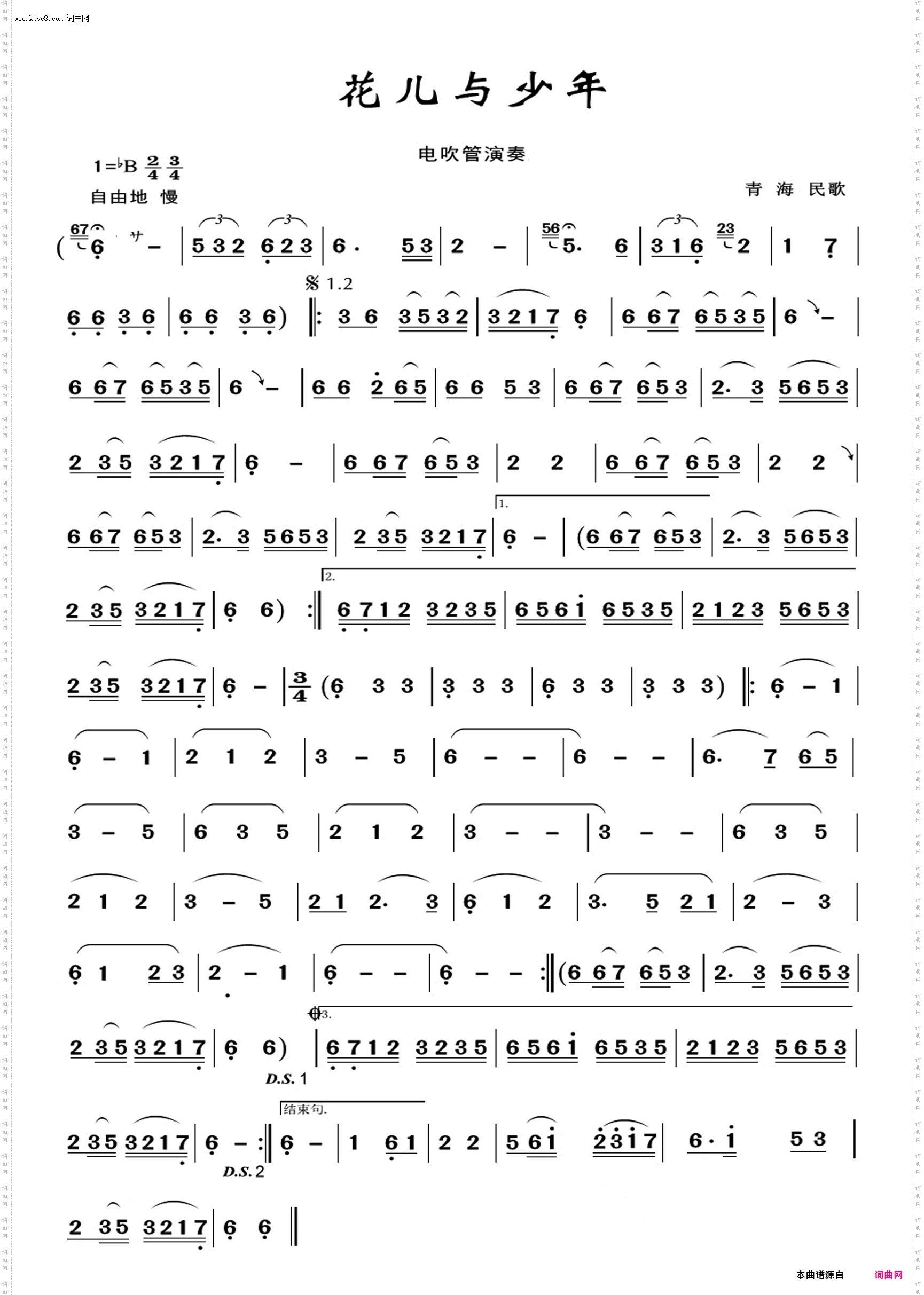 花儿与少年_伴奏动态谱