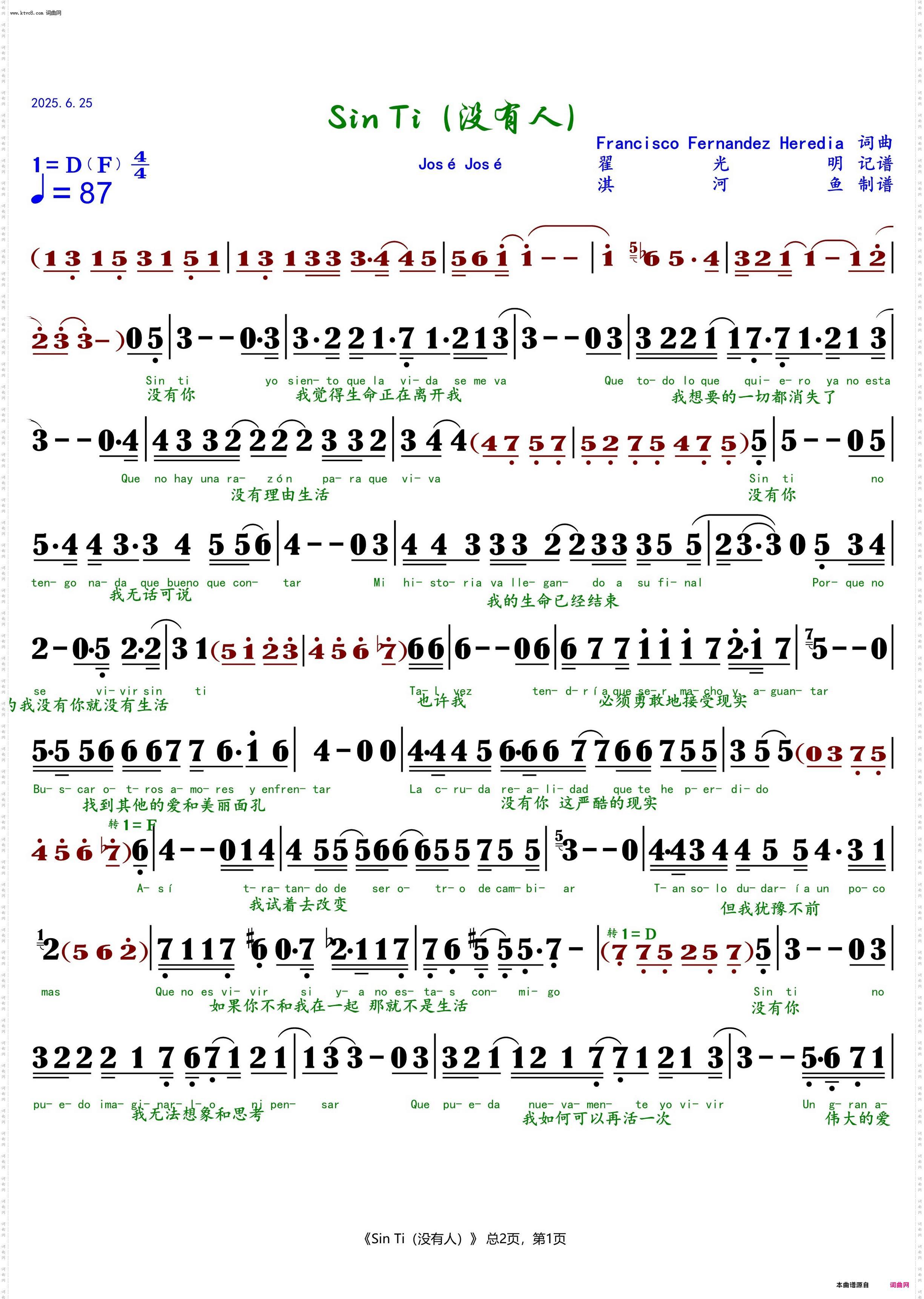 Sin Ti没有人_José José