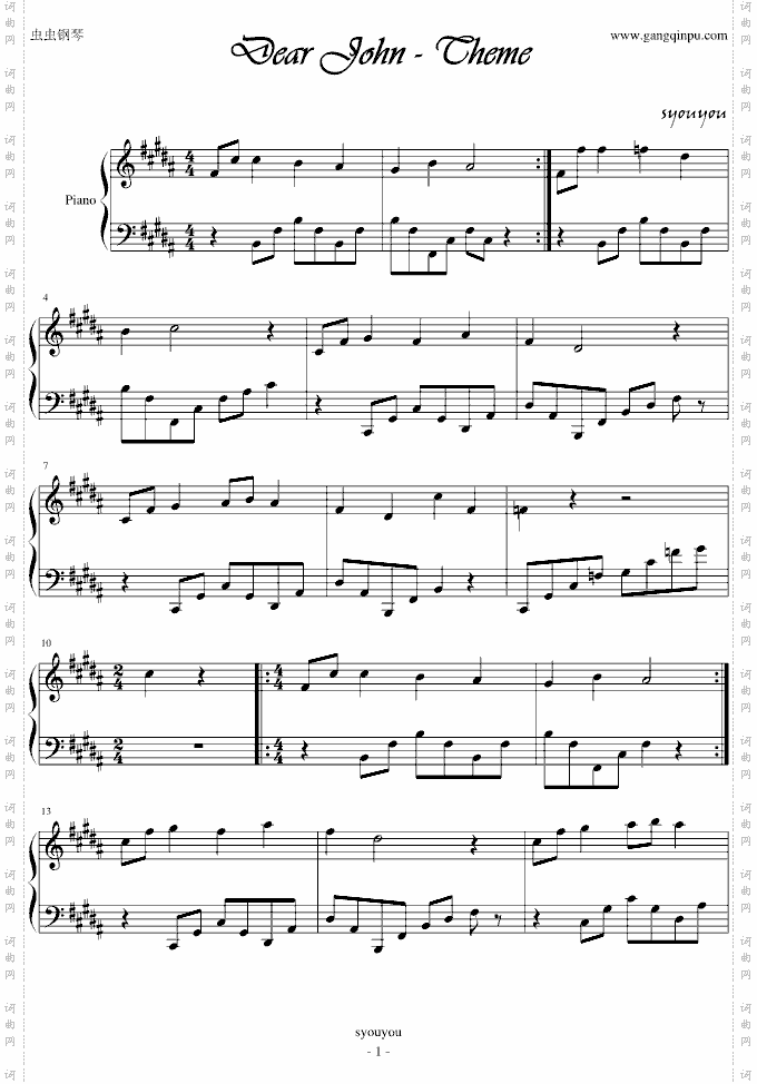 DearJohn-Theme