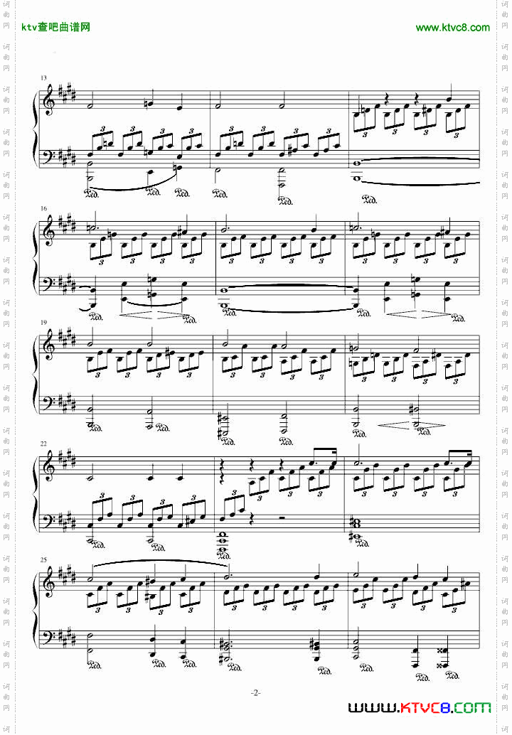 月光奏鸣曲1，2，3乐章