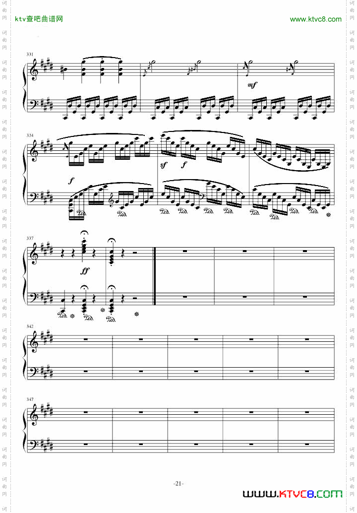 月光奏鸣曲1，2，3乐章