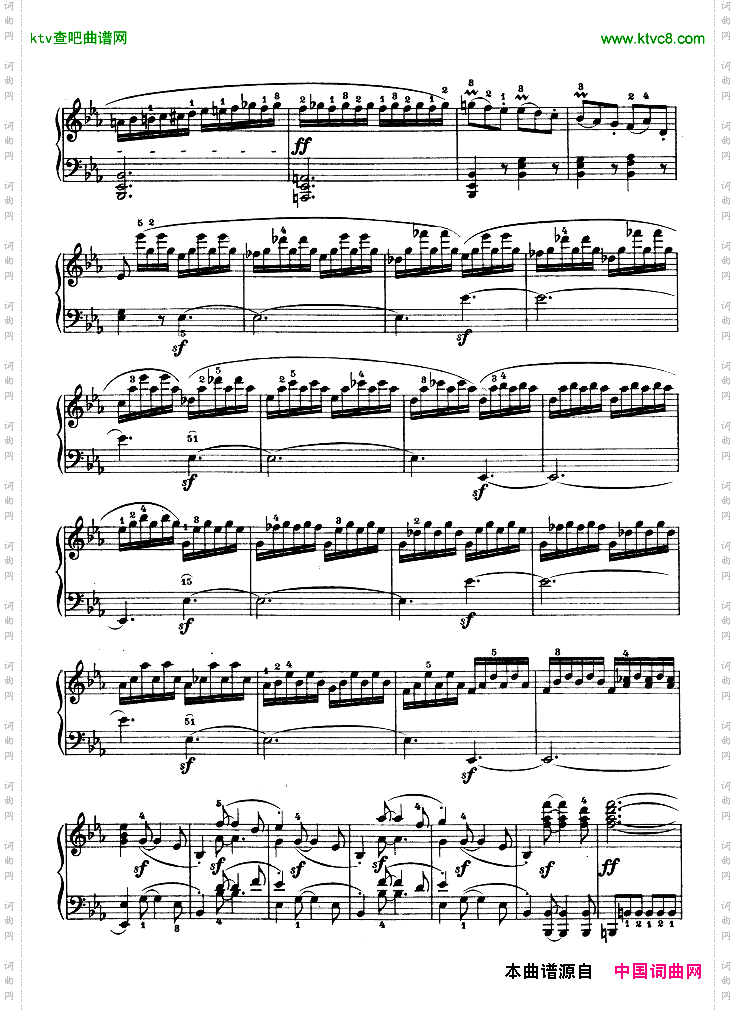 降E大调第四钢琴奏鸣曲-Op.7