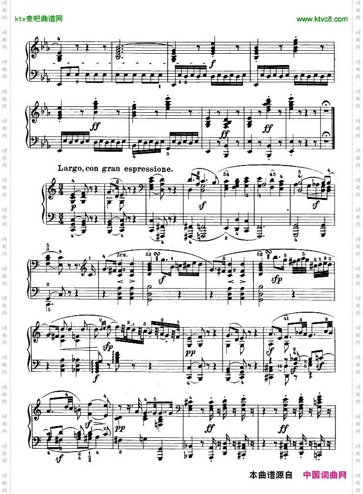 降E大调第四钢琴奏鸣曲-Op.7
