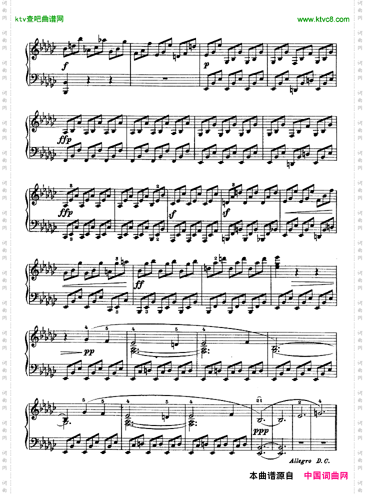 降E大调第四钢琴奏鸣曲-Op.7