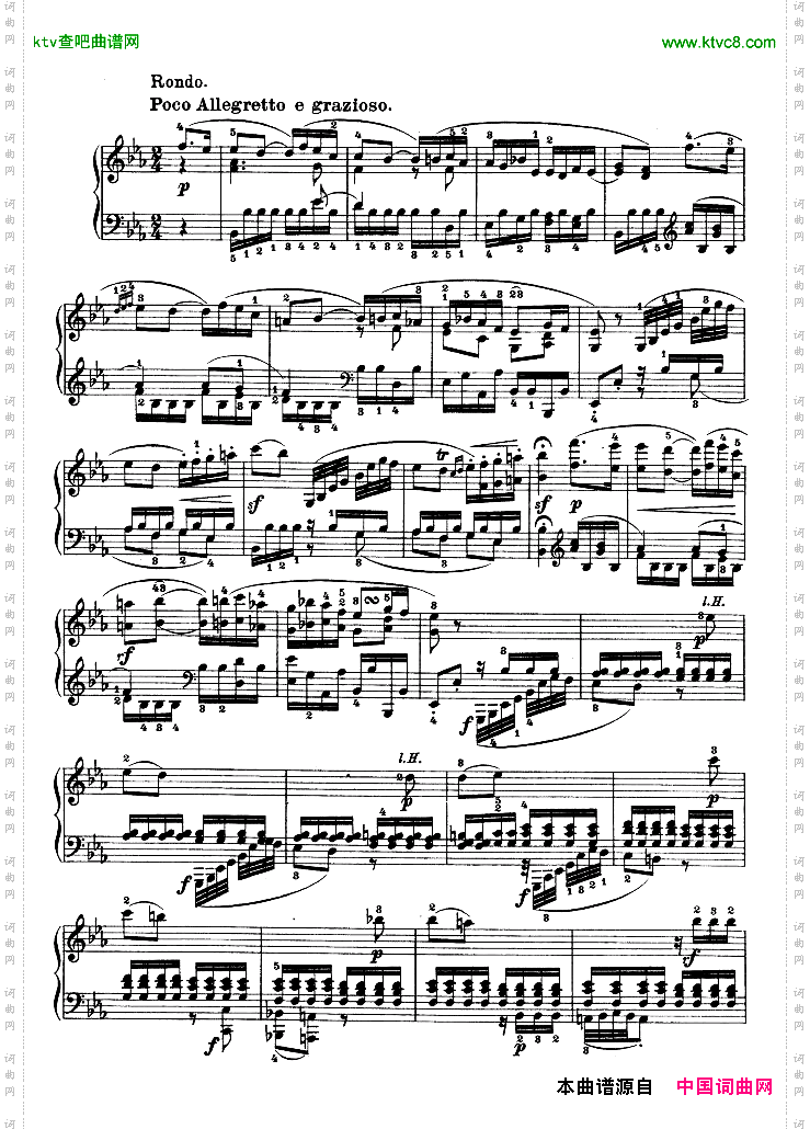 降E大调第四钢琴奏鸣曲-Op.7
