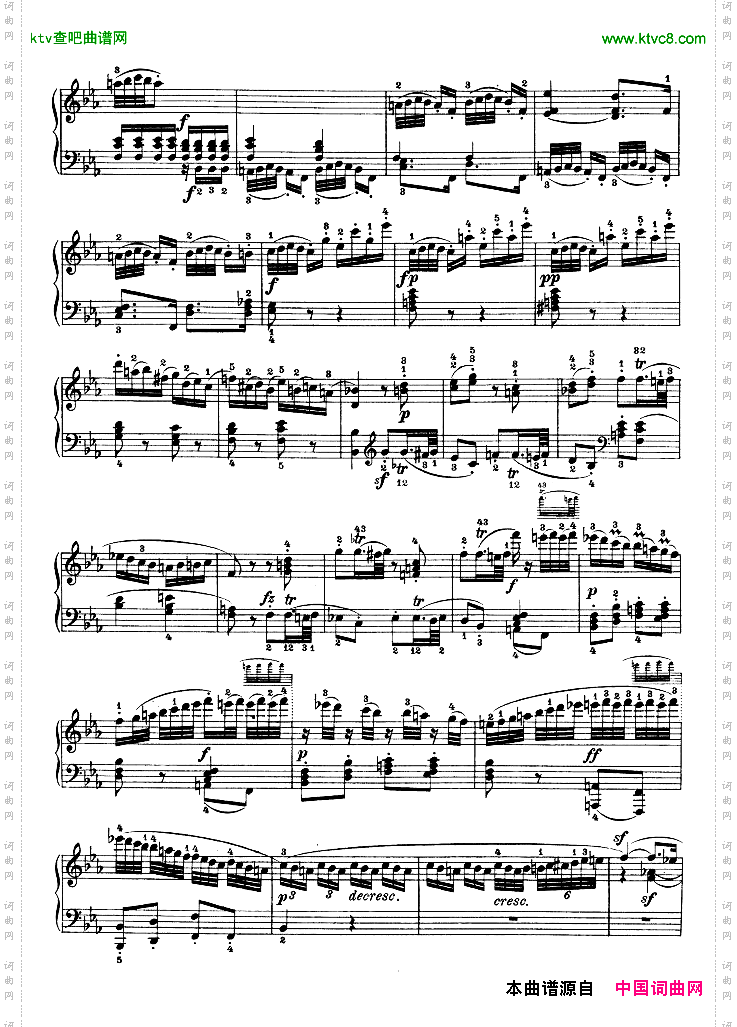 降E大调第四钢琴奏鸣曲-Op.7