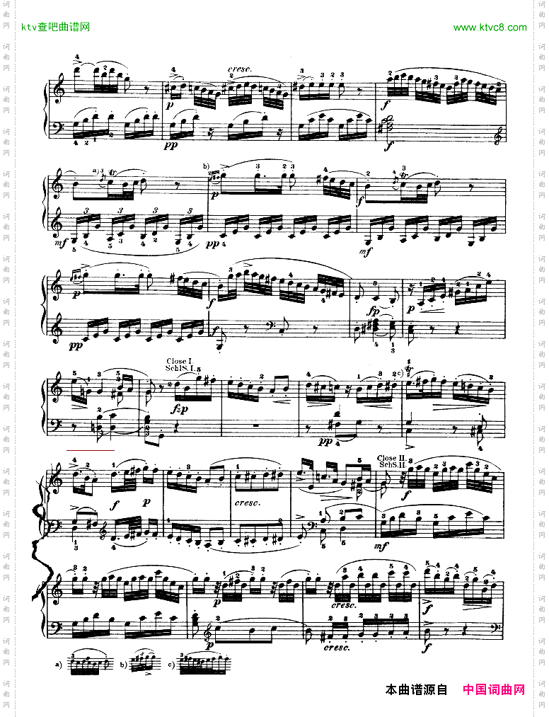 钢琴奏鸣曲kv330
