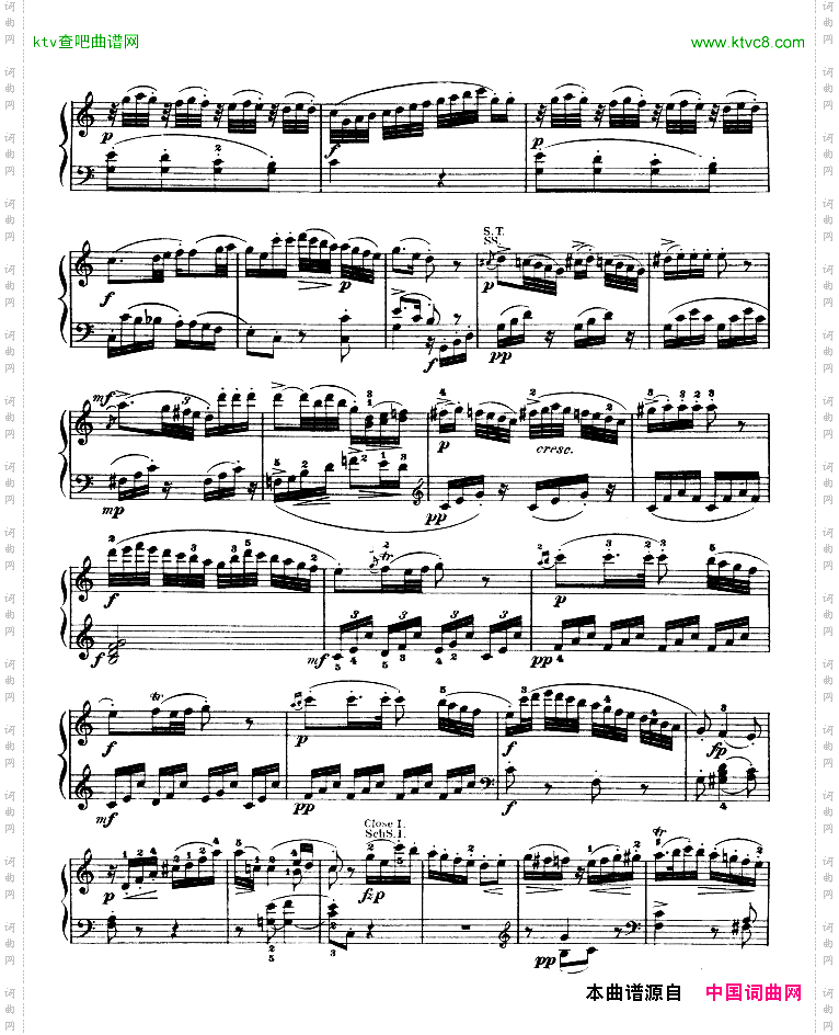 钢琴奏鸣曲kv330