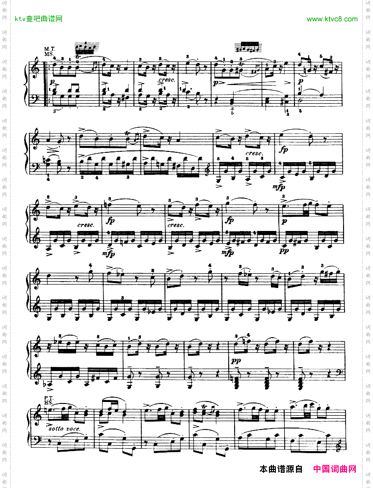 钢琴奏鸣曲kv330
