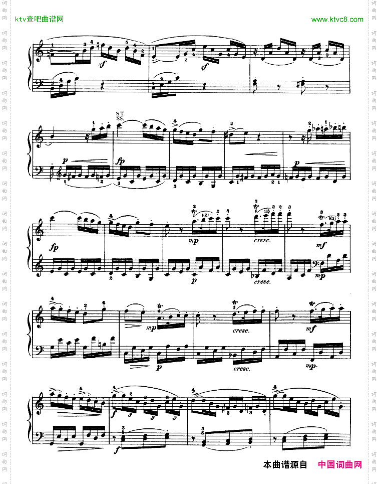 钢琴奏鸣曲kv330
