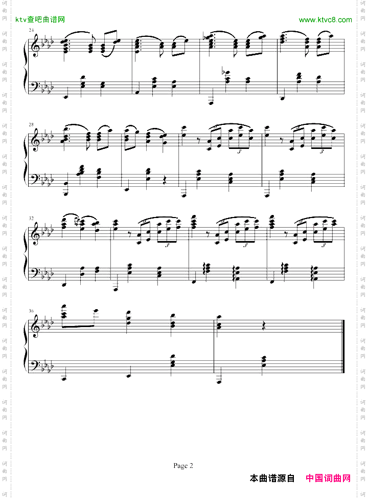 降A大调圆舞曲