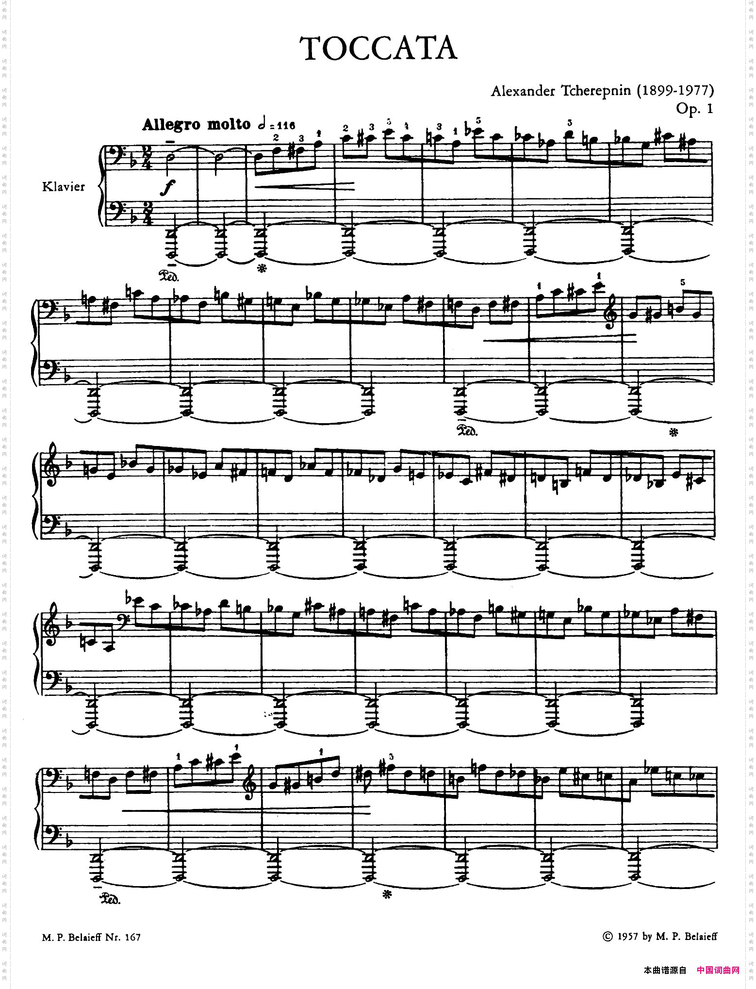 ToccataNo.1Op.1第一托卡塔_Toccata No.1 Op.1第一托卡塔