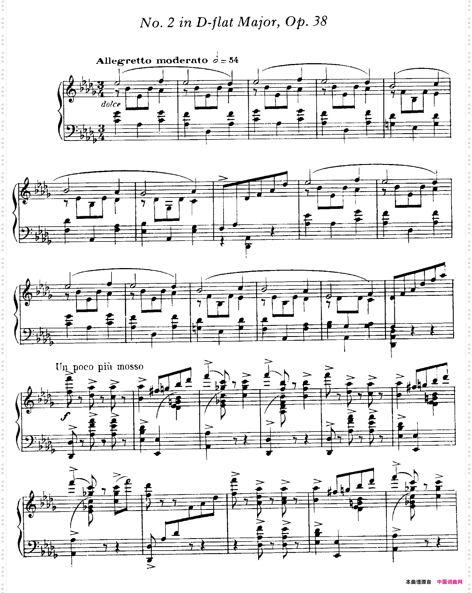 4ValsesCaprice4首随想圆舞曲Op.38No.2inD-flat_4 Valses Caprice4首随想圆舞曲Op.38 No. 2 in D-flat