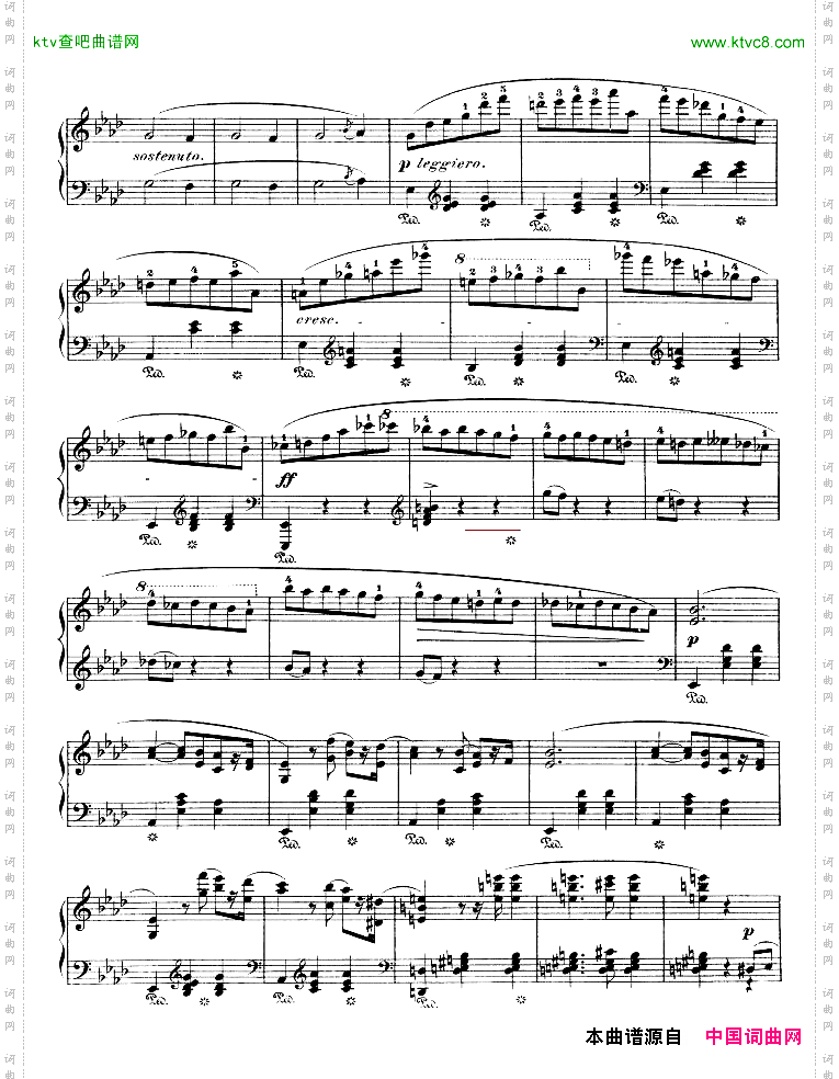 降A大调圆舞曲作品42