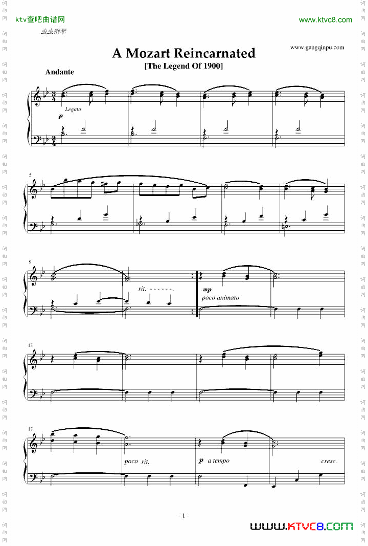 海上钢琴师1900-AMozartReincarnated完美原版