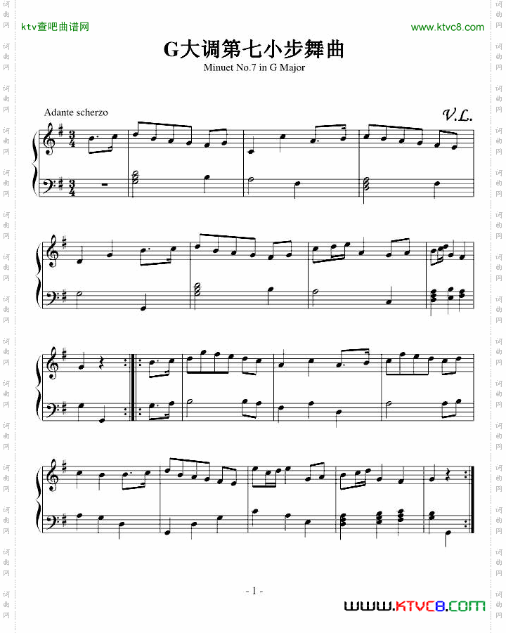 G大调第八小步舞曲
