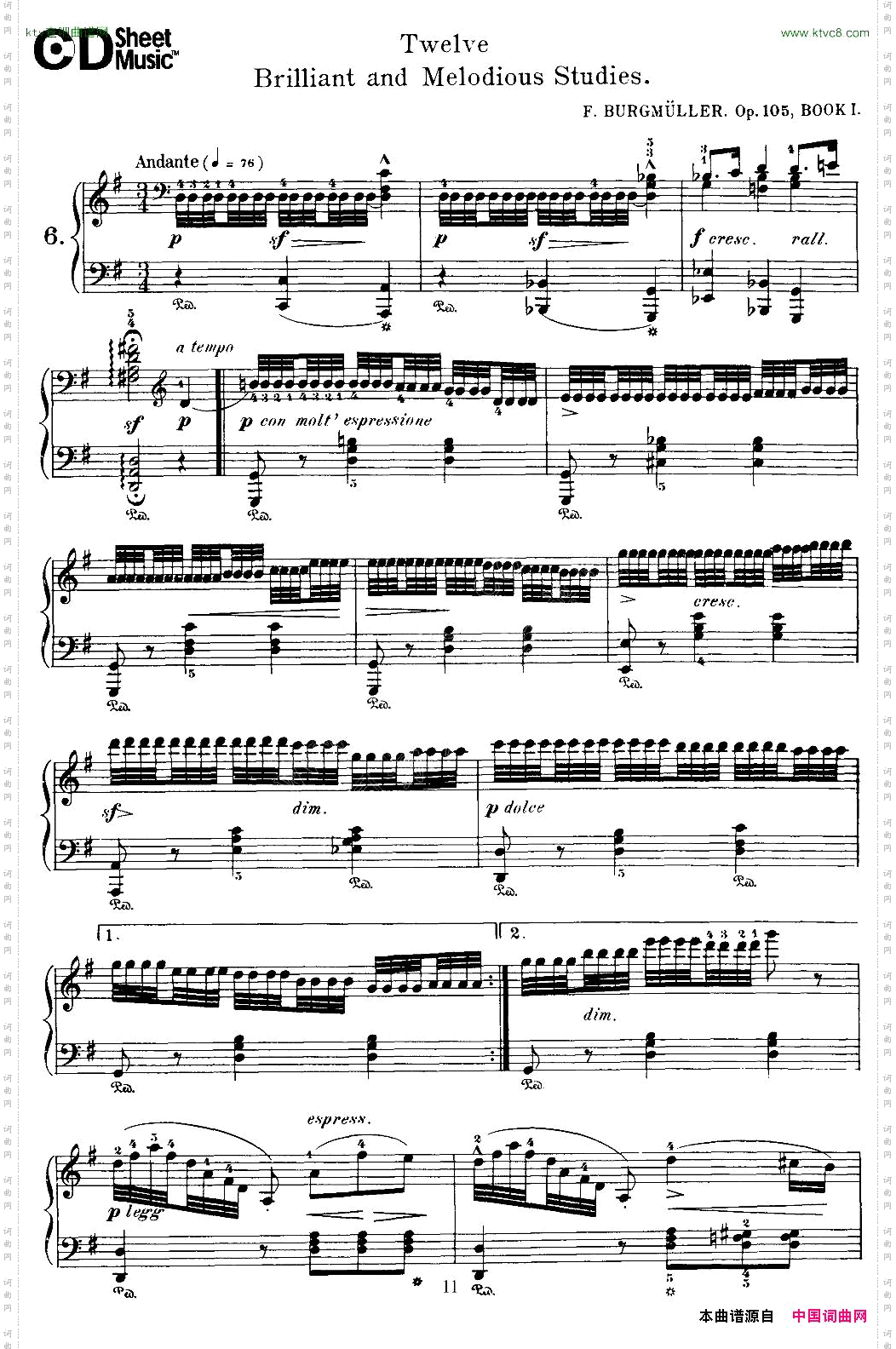 Burgmuller-12BrillianandMelodiousStudies6