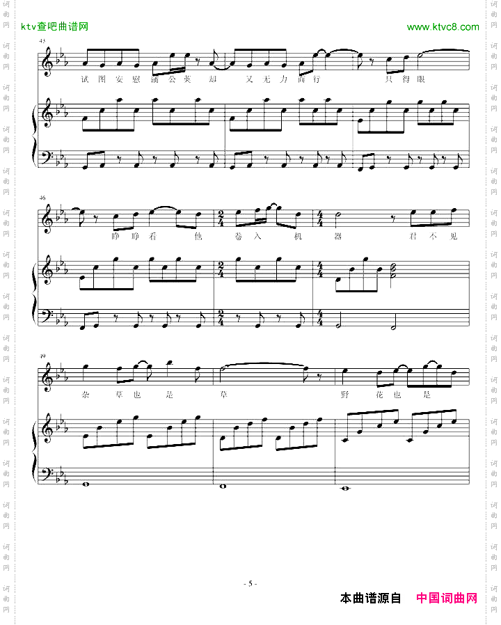 原创作曲被修剪过的草坪
