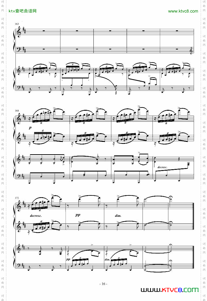 A大调弦乐五重奏“鳟鱼”第四乐章两架钢琴谱