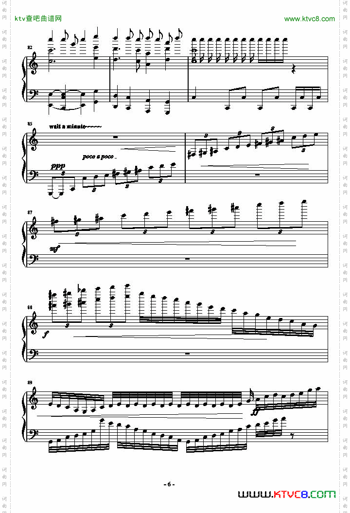 武侠小调主题狂想曲总谱