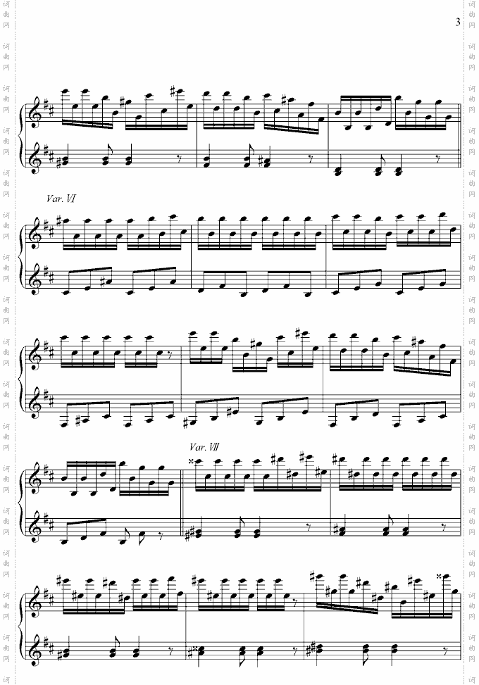 b小调变奏曲