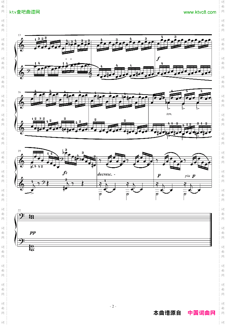 克拉莫练习曲no1