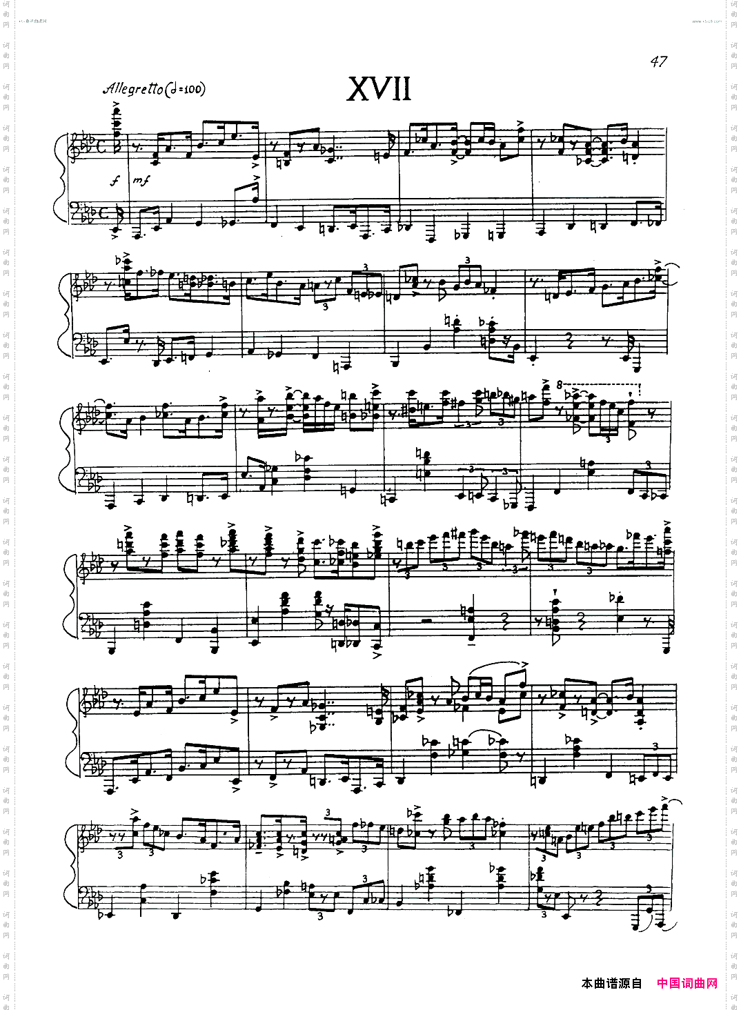 爵士前奏曲JazzPreludeOp.52No.17