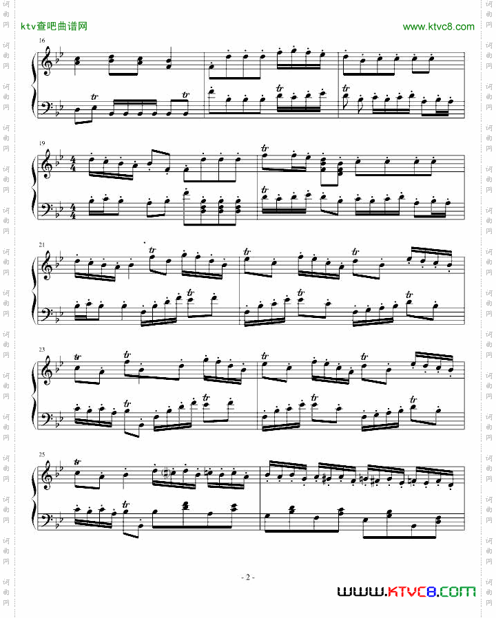 古钢琴小奏鸣曲开学进行曲