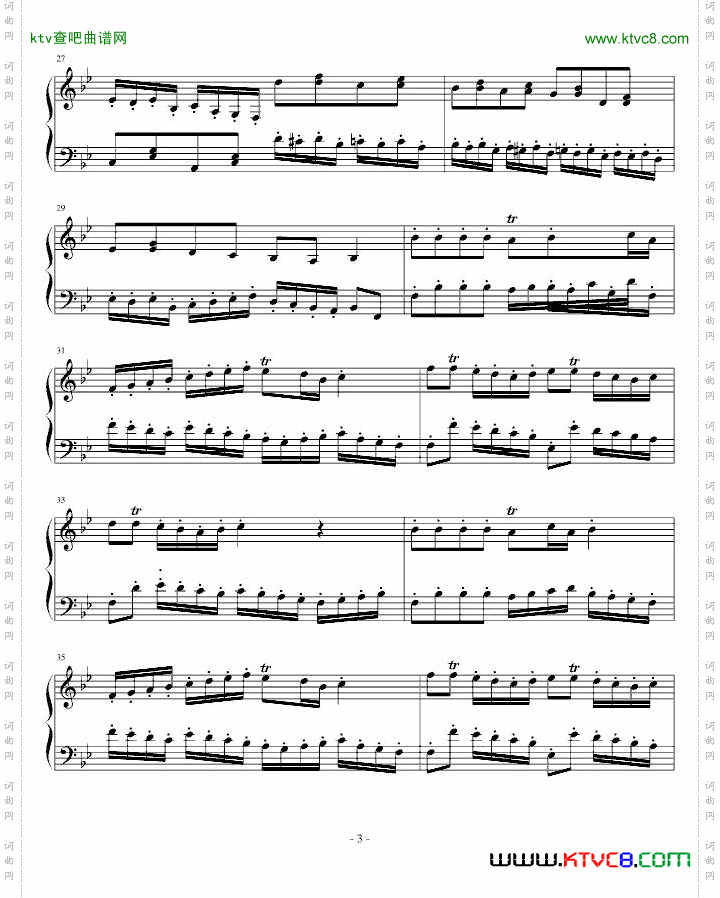 古钢琴小奏鸣曲开学进行曲