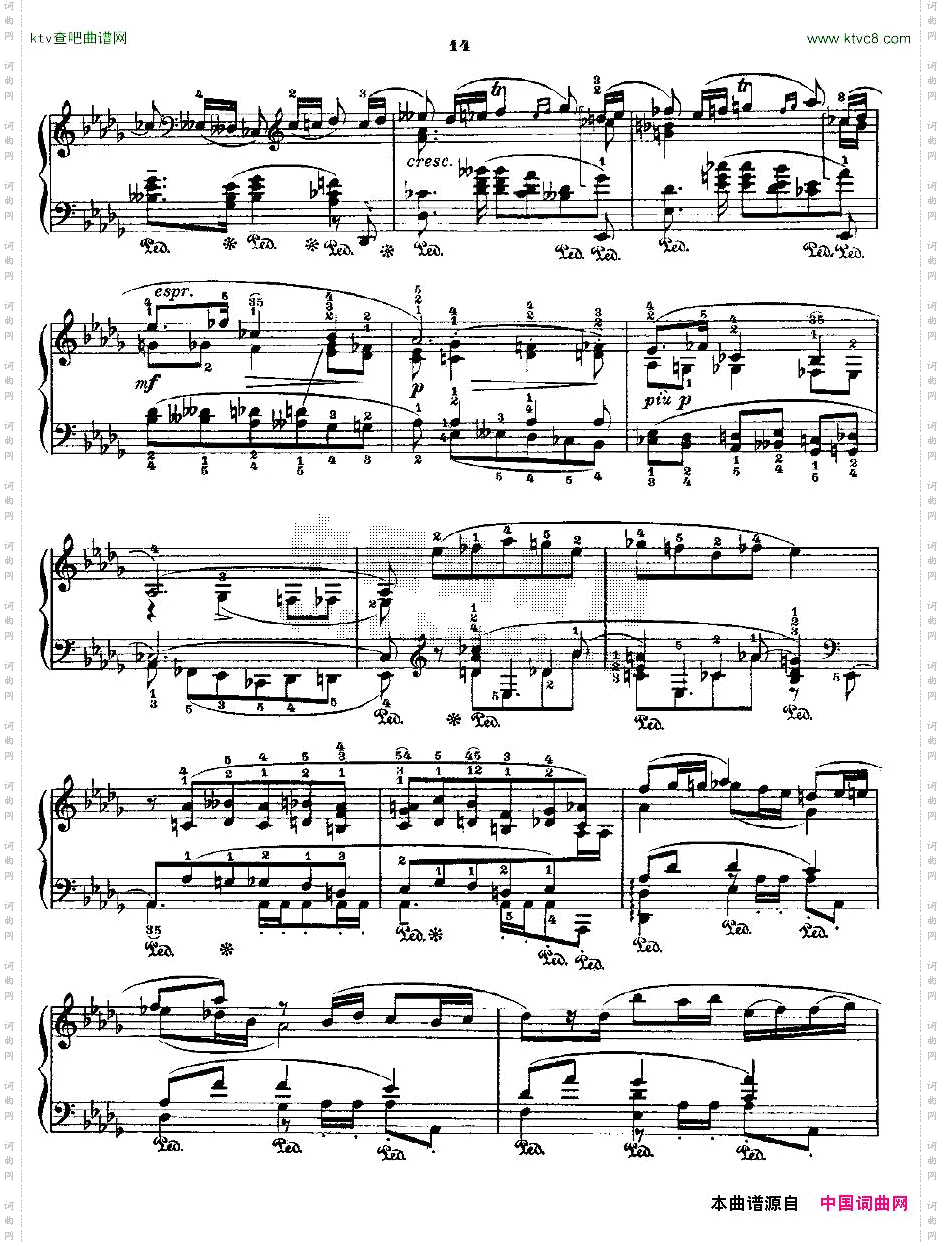 肖邦《练习曲》Fr.ChopinOp.25No4-2
