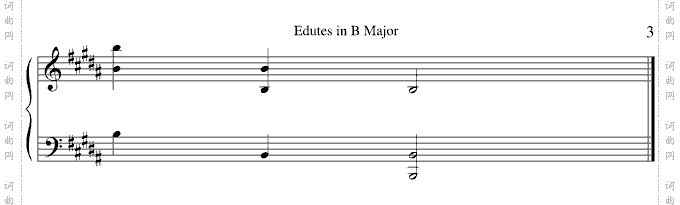 B大调综合练习曲