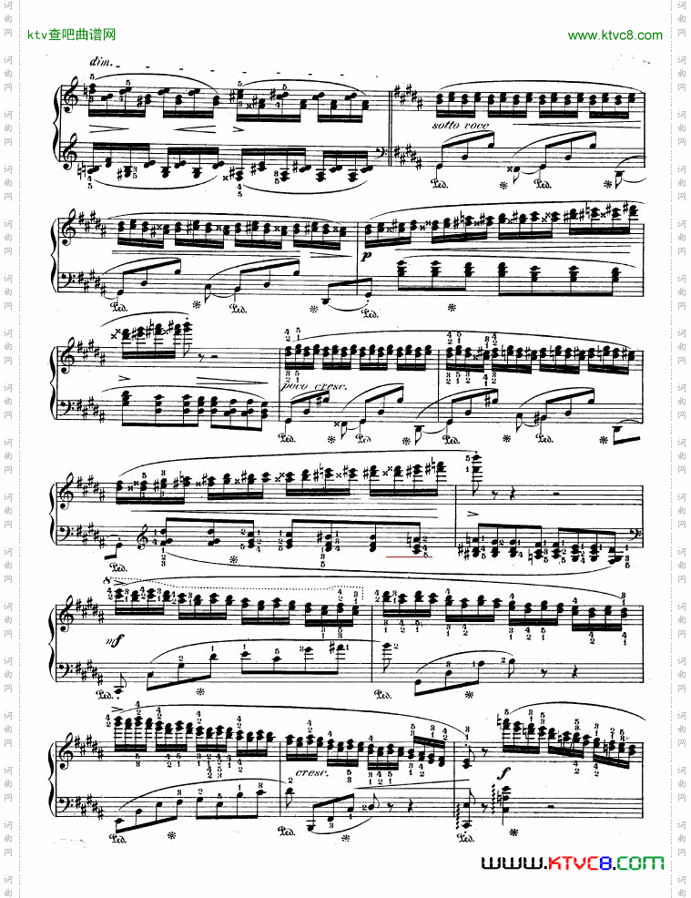 升g小调练习曲作品25-6