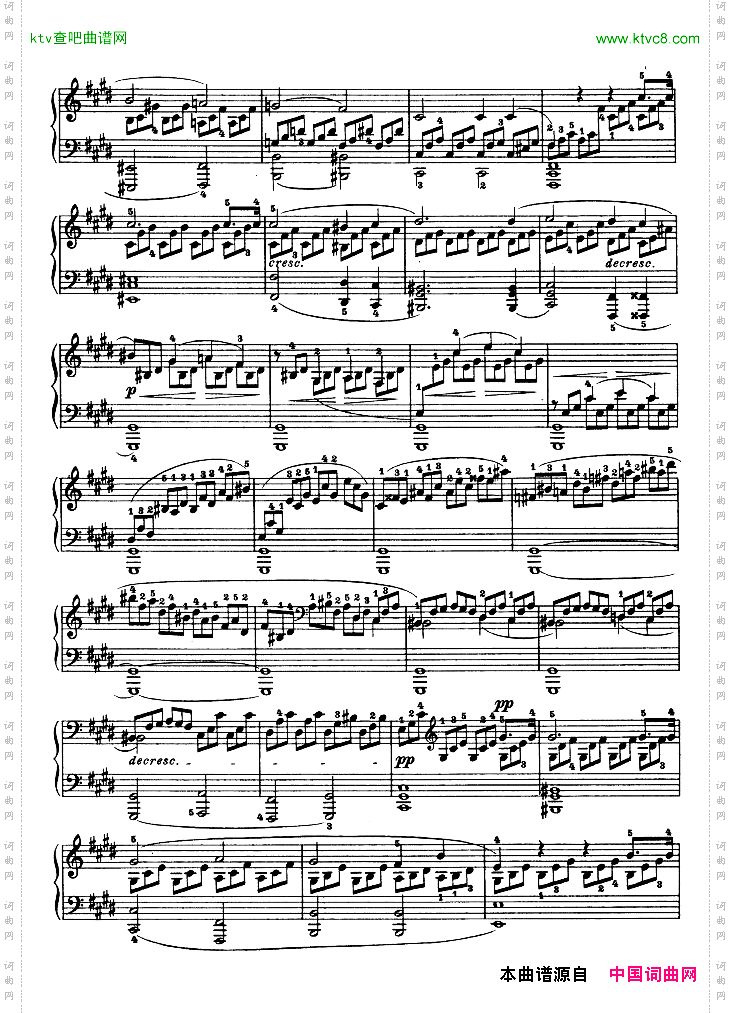 第十四钢琴奏鸣曲-《月光曲》-Op.27No.2