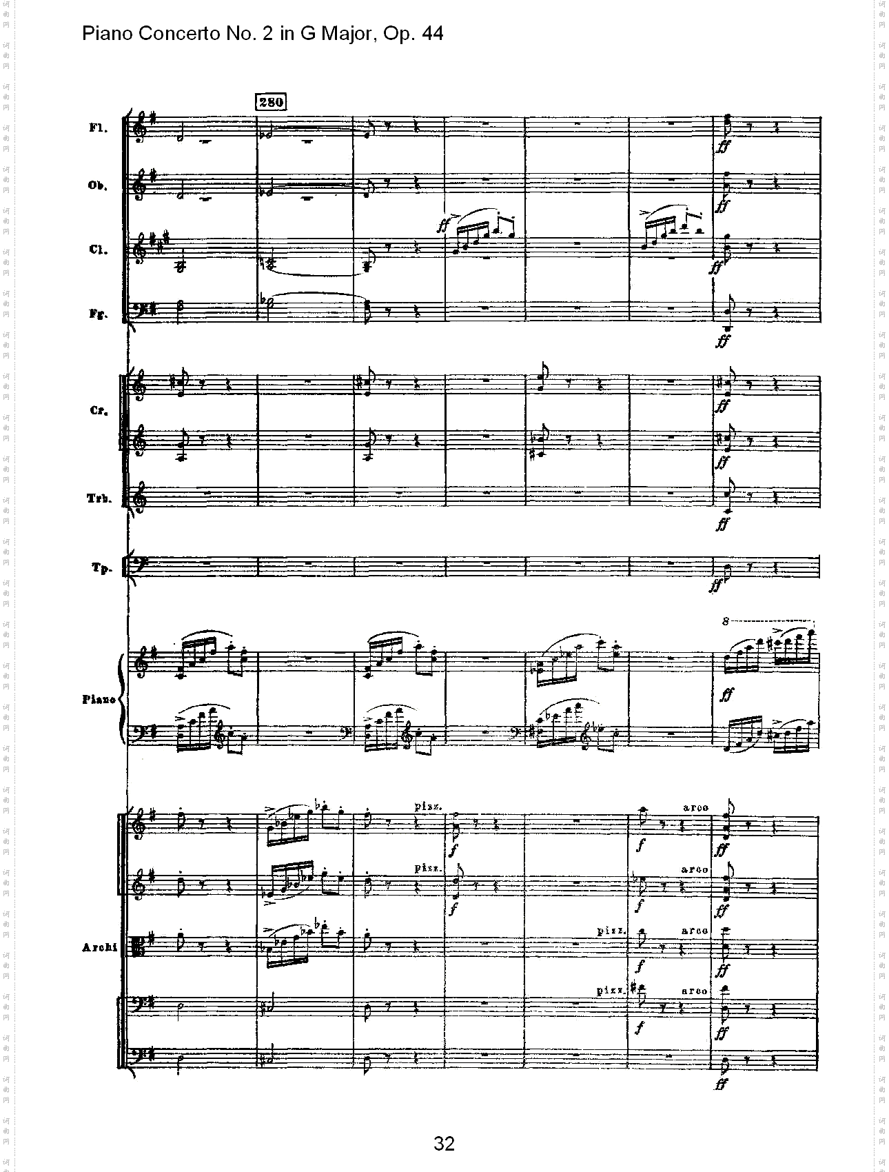 G大调第二钢琴协奏曲,Op.44第三乐章七