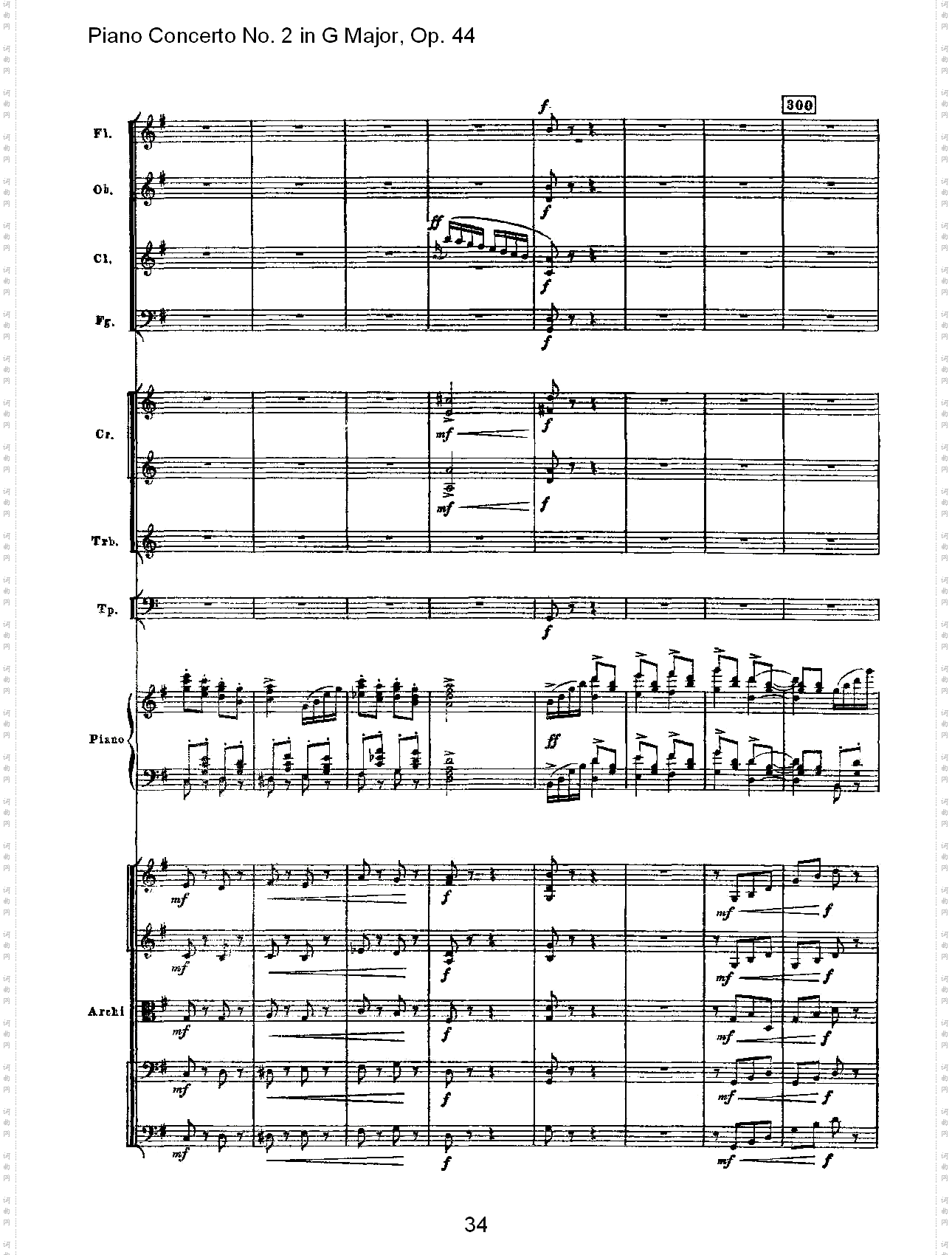 G大调第二钢琴协奏曲,Op.44第三乐章七
