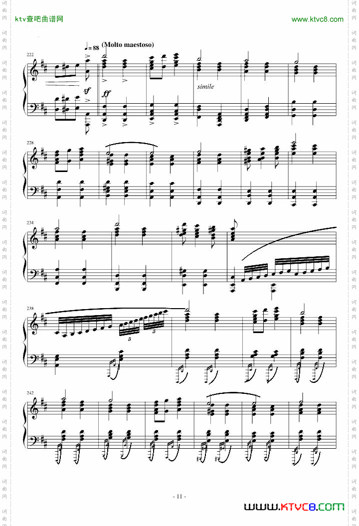 爆难第一号威风凛凛进行曲钢琴