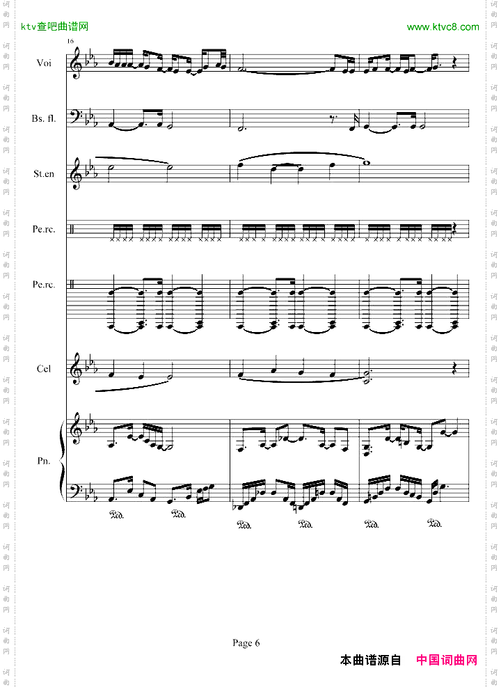 CanYouFeelMyWorld总谱版