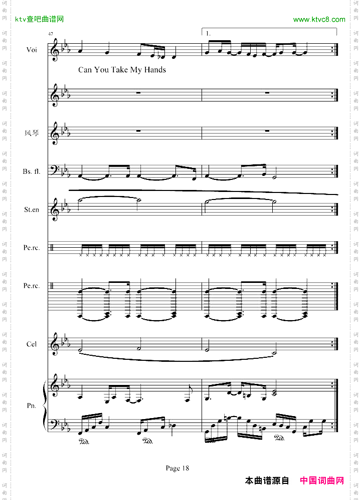 CanYouFeelMyWorld总谱版