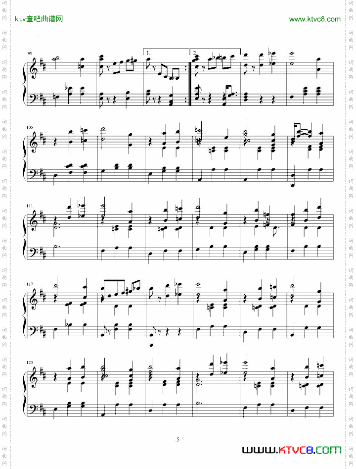 《花之圆舞曲》钢琴版