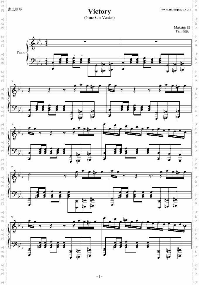Victory钢琴独奏